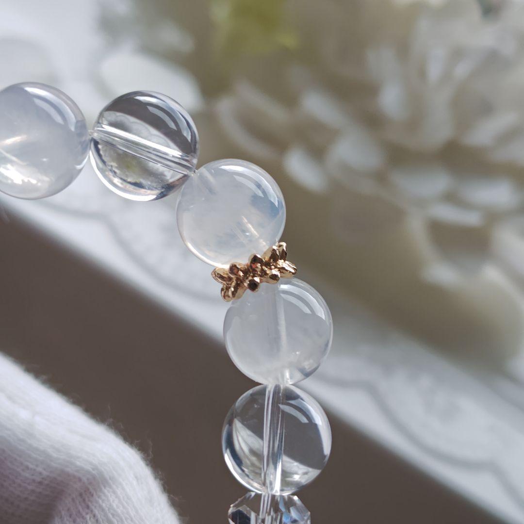 宝石質モスアクアマリン六芒星、ブルートパーズ、K2ムーンクオーツ