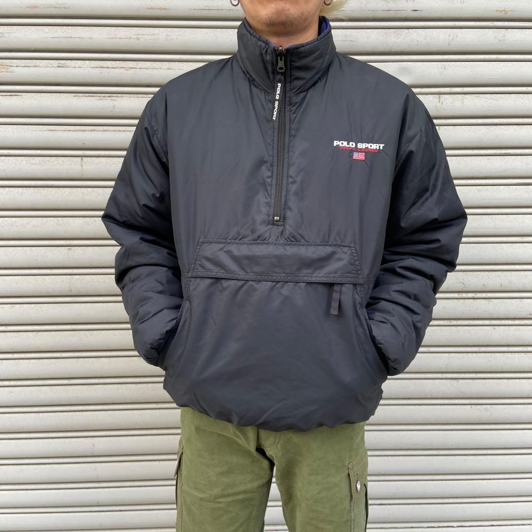 Cherry 90s☆POLOSPORT☆ラルフローレン☆リバーシブルパフ