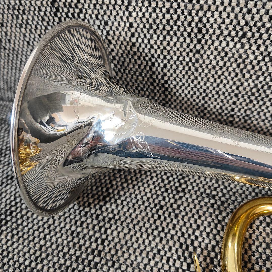 希少 EYS トランペット OTP-0006 高級彫刻 金銀 3wayケース付