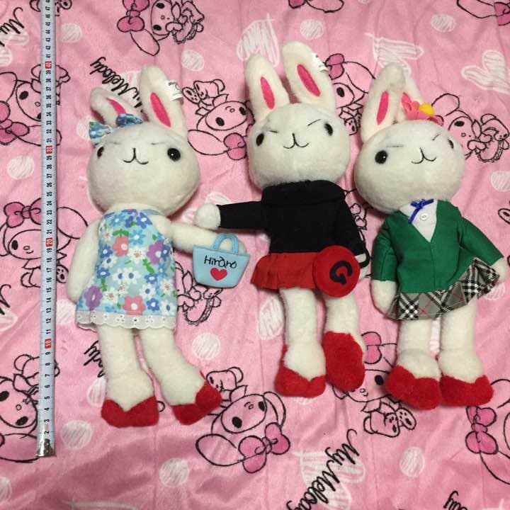 超レア　ひなのコレクション　ファッションさりあちゃん　うさぎ着せ替え人形3種