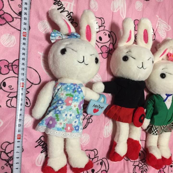 超レア　ひなのコレクション　ファッションさりあちゃん　うさぎ着せ替え人形3種