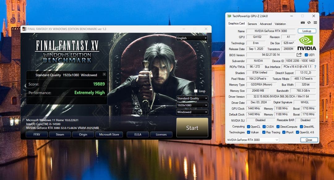 Gigabyte RTX 3080 20GB Gaming oc AI用