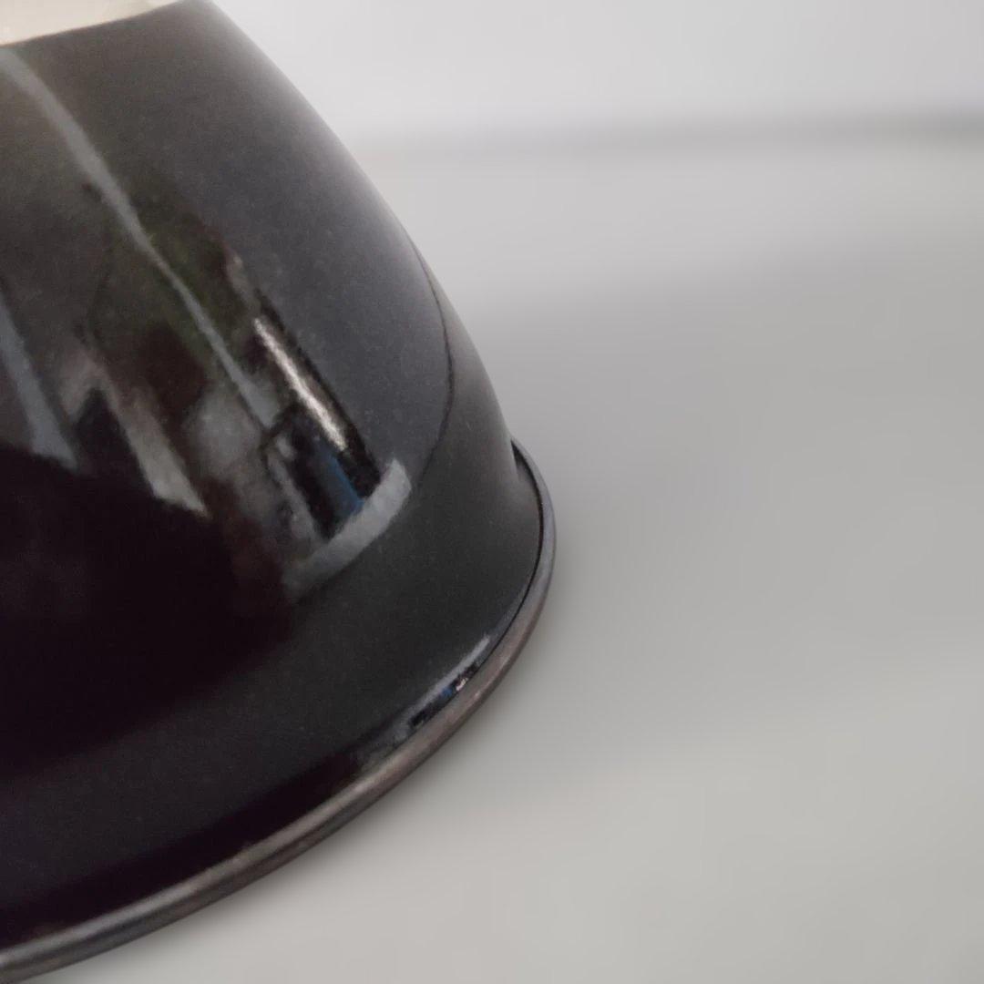 天目茶碗 黒 草山作 木製 天目台セット 黒塗 貴人台 茶道具 紙箱