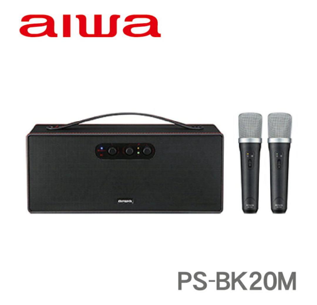 【新品・未使用】aiwa カラオケスピーカー　PS-BK20M