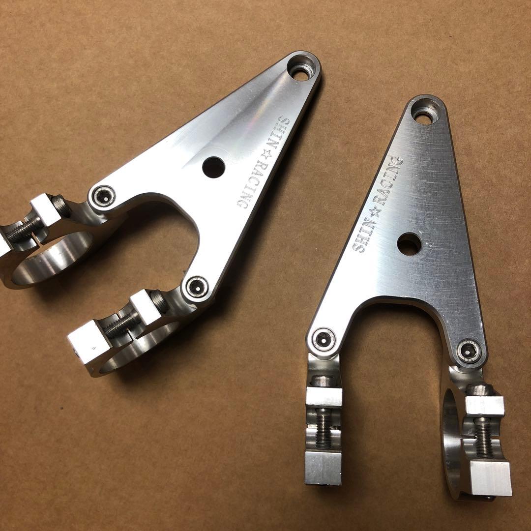 SHIN★RACING アルミヘッドライトステー &ブラケットセットZEP750
