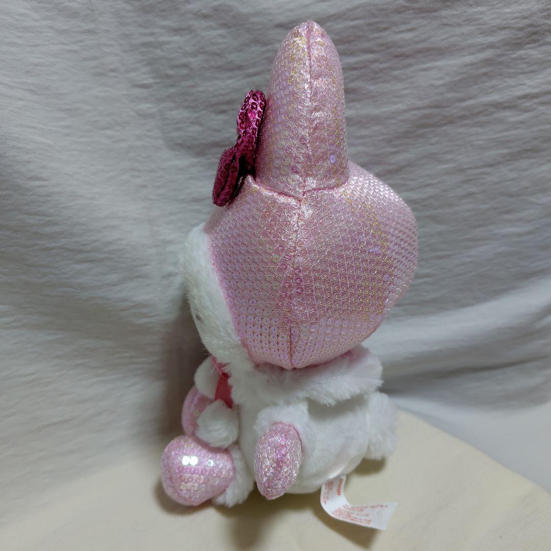 マイメロディ スパンコール ゆきんこ ぬいぐるみ りぼん