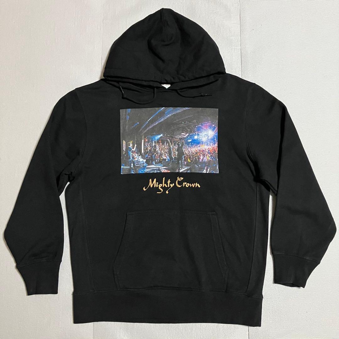 MIGHTY CROWN「3 PEAT CHAMPIONS」フーディー 黒XL