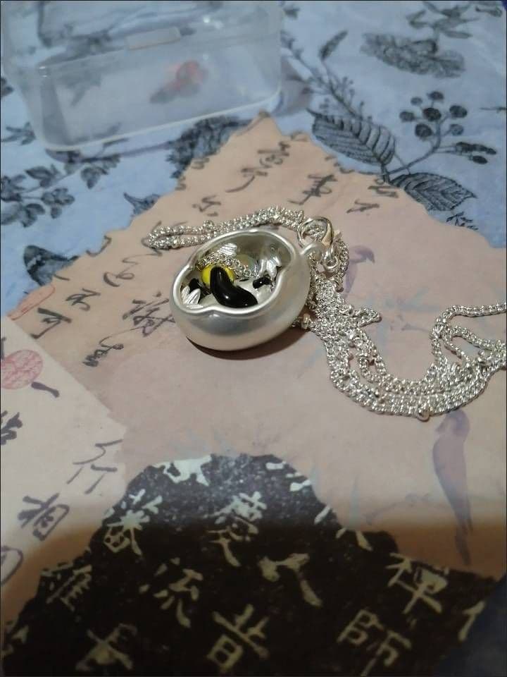 パンダフィギュア ネックレス シルバー