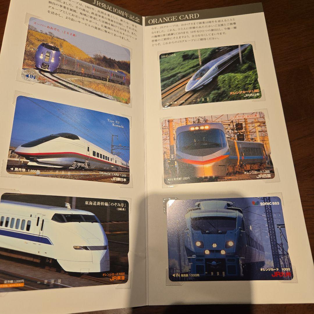 (未使用品)JR発足10周年記念　オレンジカード1997年4月