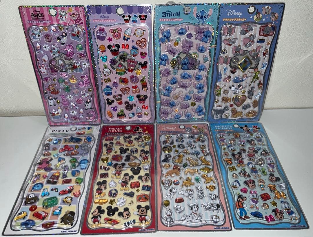 【正規品】ディズニープチドロップステッカーボンボンドロップシール8枚セット
