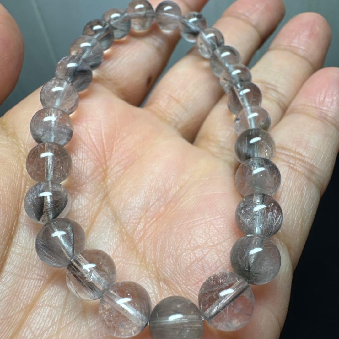 信念をもって前進！成功を掴む⭐︎プラチナルチルクォーツブレスレット