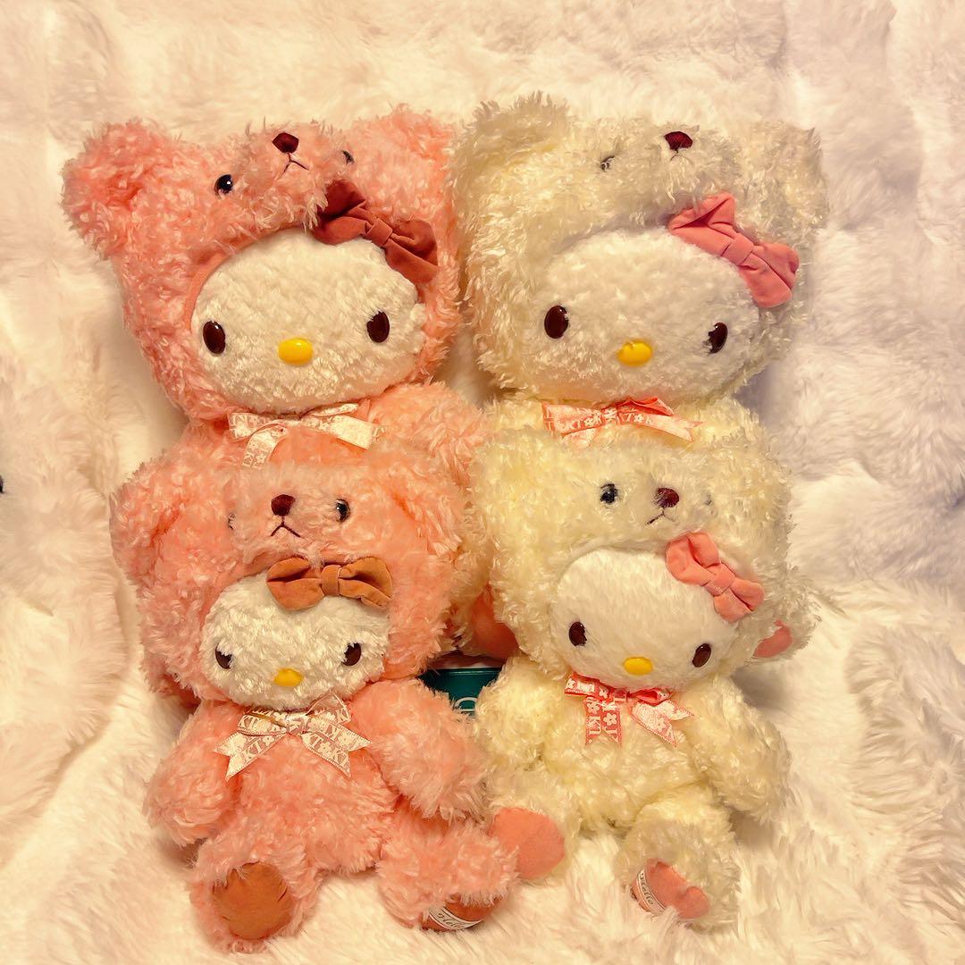 希少レア　ハローキティ　テディベア　キティベア　平成レトロ　大小4点セット