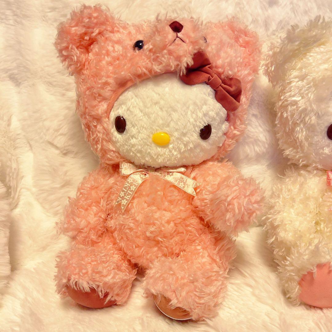 希少レア　ハローキティ　テディベア　キティベア　平成レトロ　大小4点セット