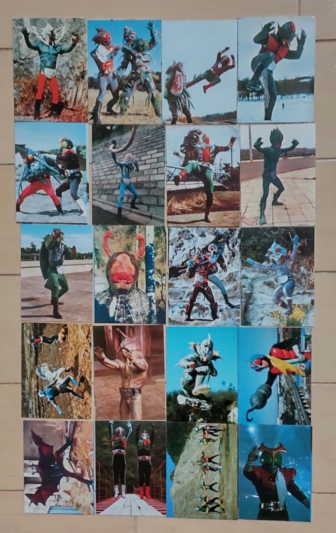 仮面ライダー ミニカード181枚 カードホルダー10冊 まとめ売り 昭和レトロ