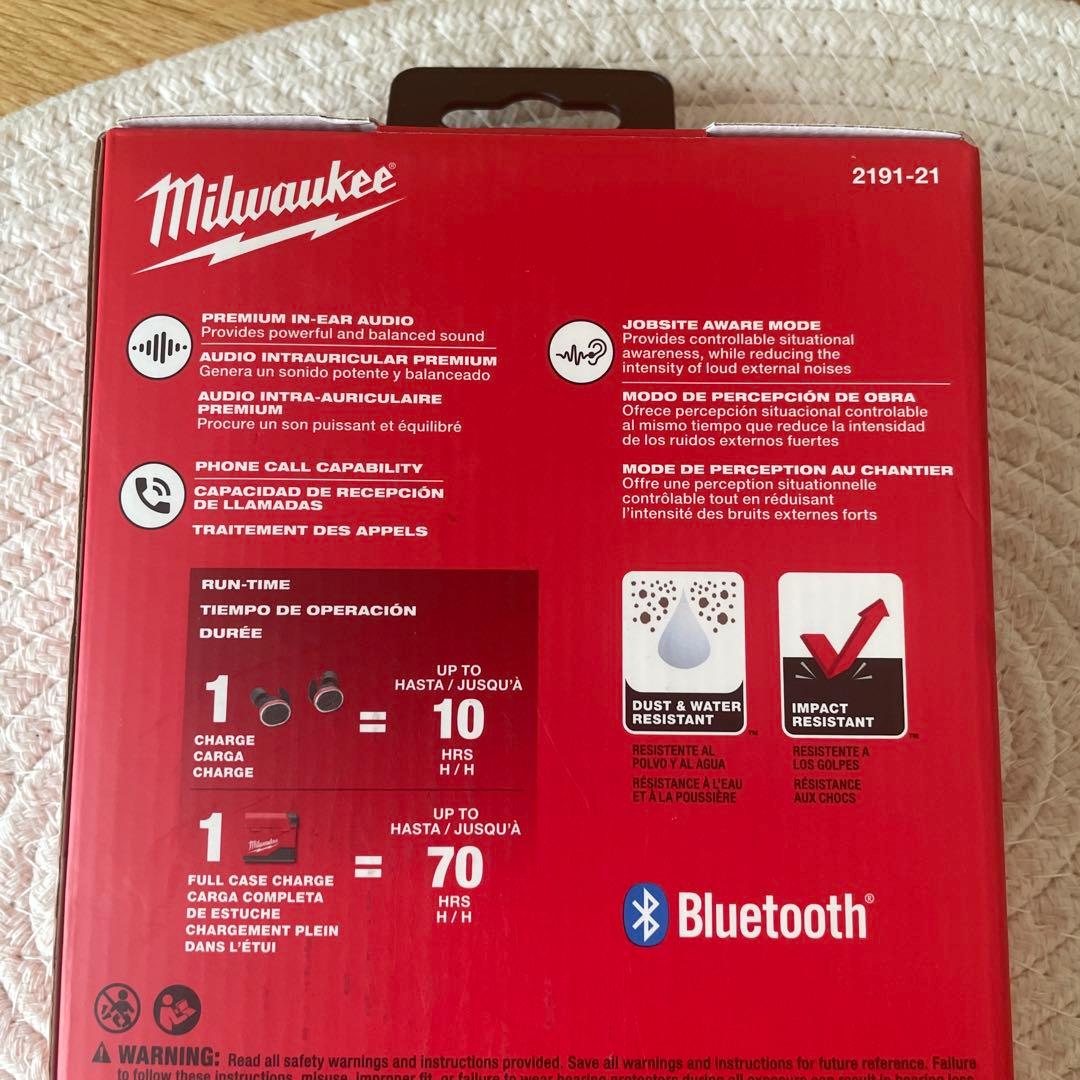 【激レア！】ミルウォーキー Milwaukee ワイヤレスイヤホン イアフォン