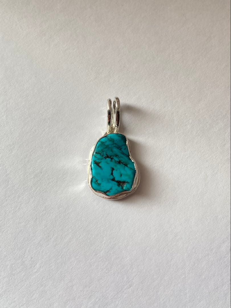 ターコイズ　ペンダントトップ　シルバー