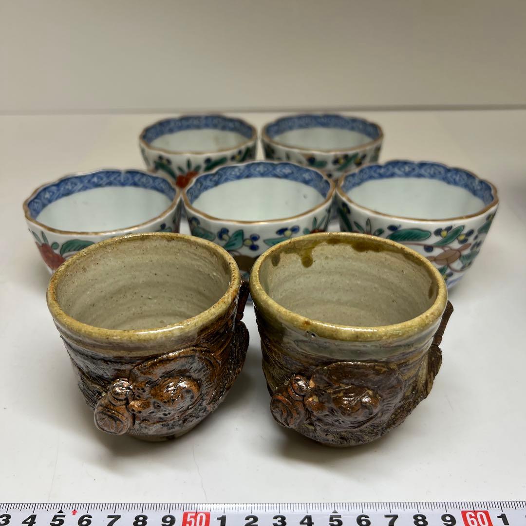 古伊万里　そば猪口等　東Y7-1217②