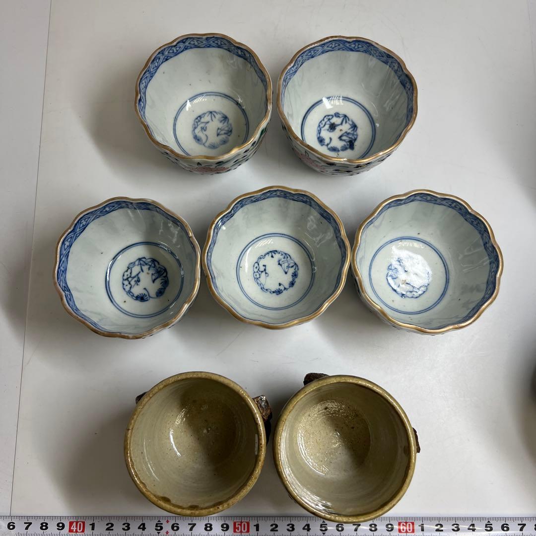 古伊万里　そば猪口等　東Y7-1217②