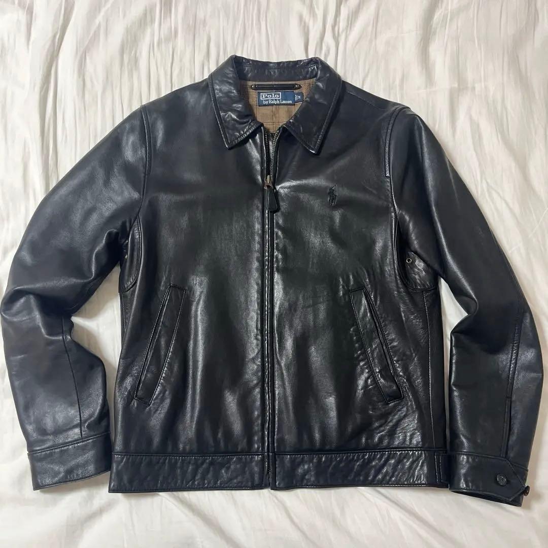 【Ralph Lauren】美品 LAMBSKIN LEATHER JACKET