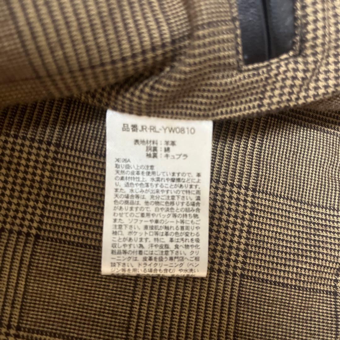 【Ralph Lauren】美品 LAMBSKIN LEATHER JACKET