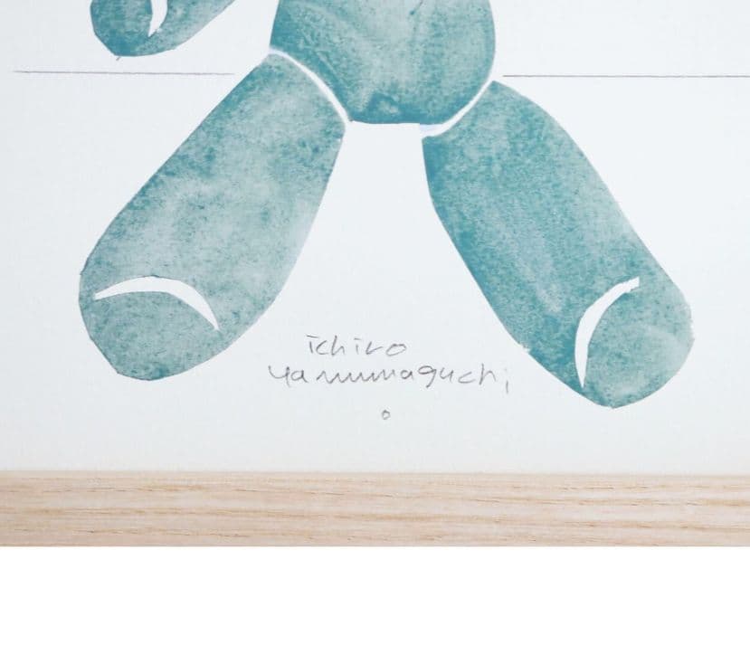 ［ＩＤＥＥ］アートポスター　山口一郎　 ｋｕｍａ－ｇｒｅｅｎ　２０角