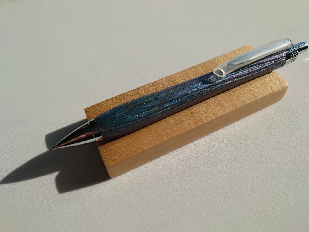 杉　シャープペンシル　浮造り　新うるし　変わり漆　拭き漆　加藤金属KATO202