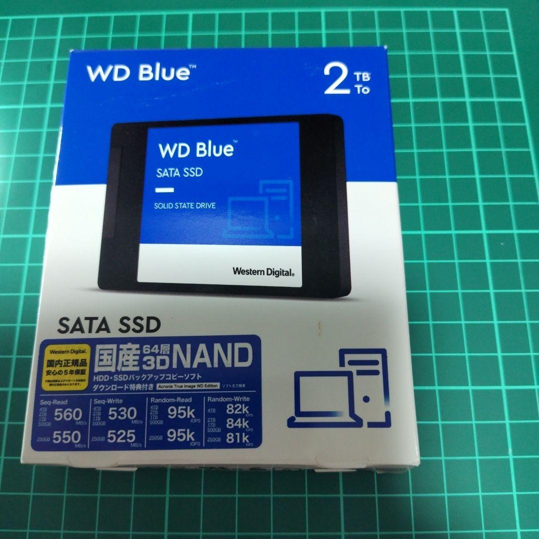 内蔵型SSD WD Blue 2TB SATA SSD