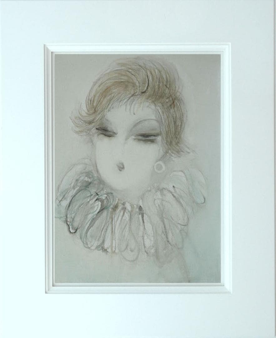 油絵 菅家令子 絵 絵画 インテリア 額付(白) F6-081412 人物 女性