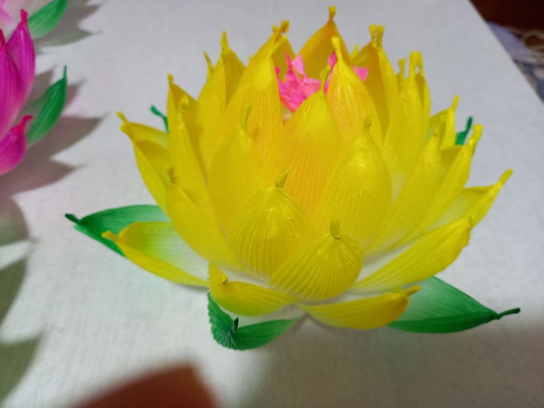 蓮の花の紙89 8色　24個　蓮の紙　韓紙　ハスの花　韓国