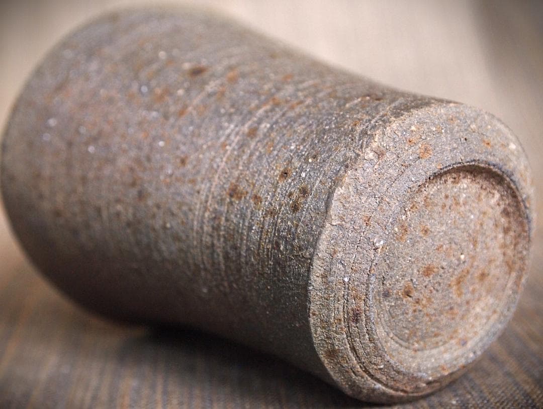 人気作家★中里隆★唐津南蛮麦酒器D★緋色