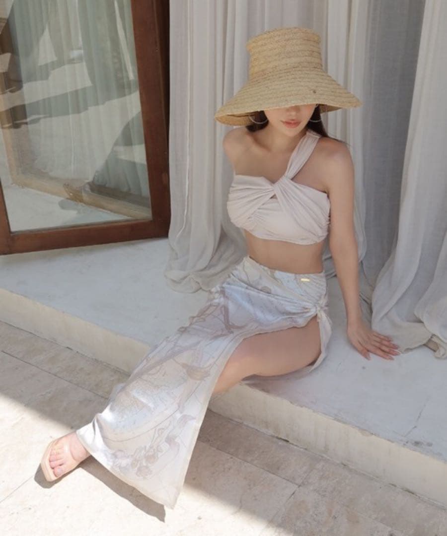 m♡＊ワンショルダー2wayトップス スイムウエア 水着