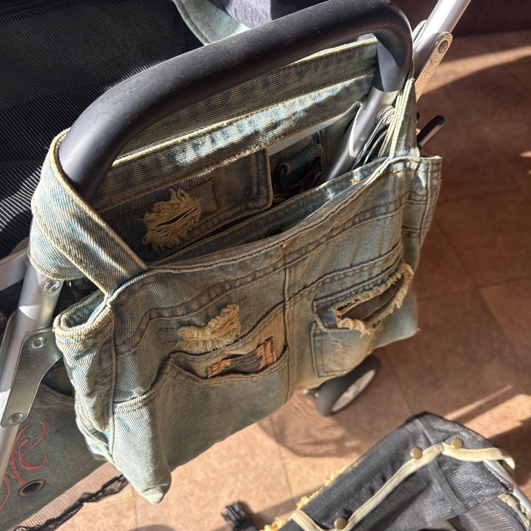 MotherCartマザーカート2段式プレミアムカートダメージデニム変えデニム付