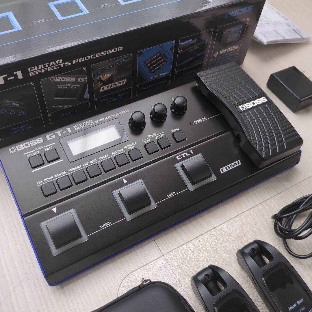 BOSS GT-1 エフェクター 電源アダプタ付 ギターワイヤレスシステム 他