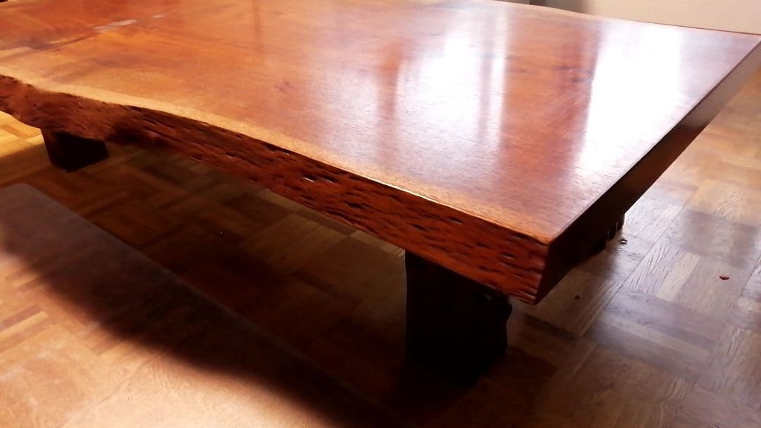 一枚板 花梨 天然木 座卓 ダイニングテーブル