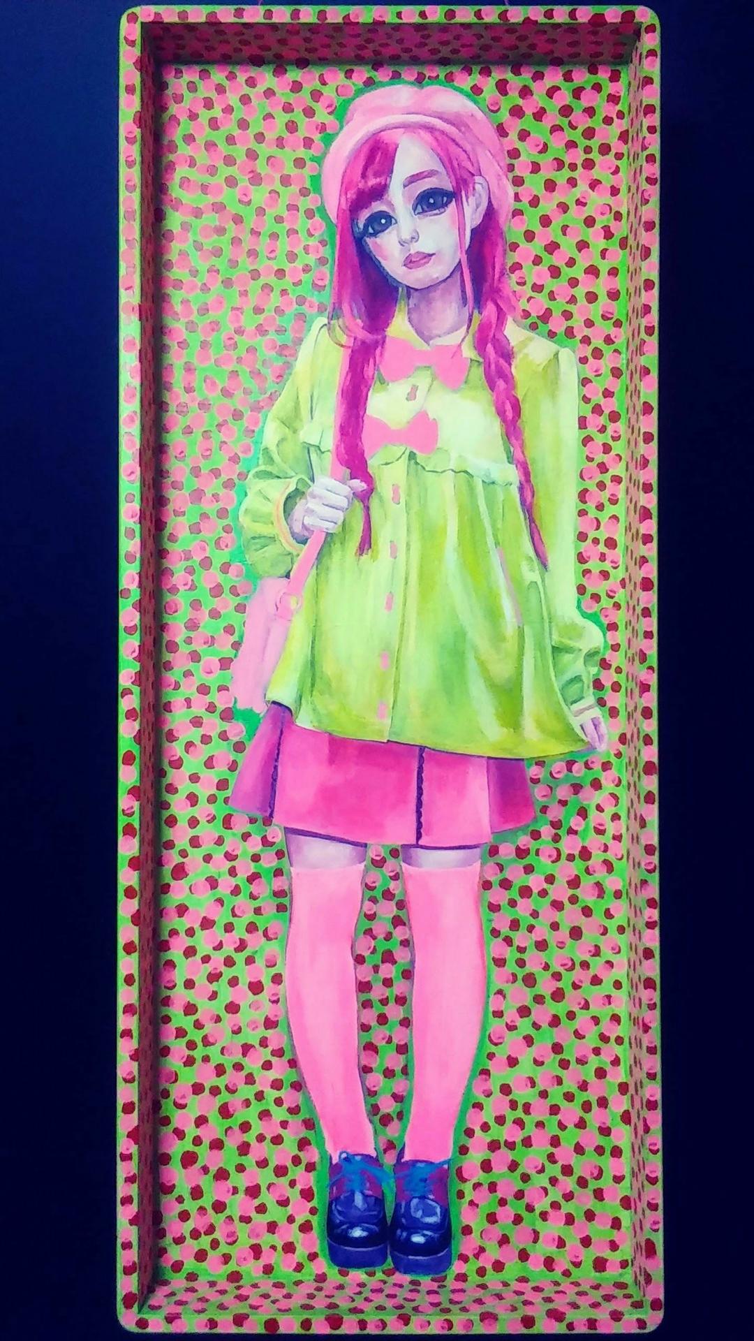 あさくら画廊の箱の中のお出かけ少女☆