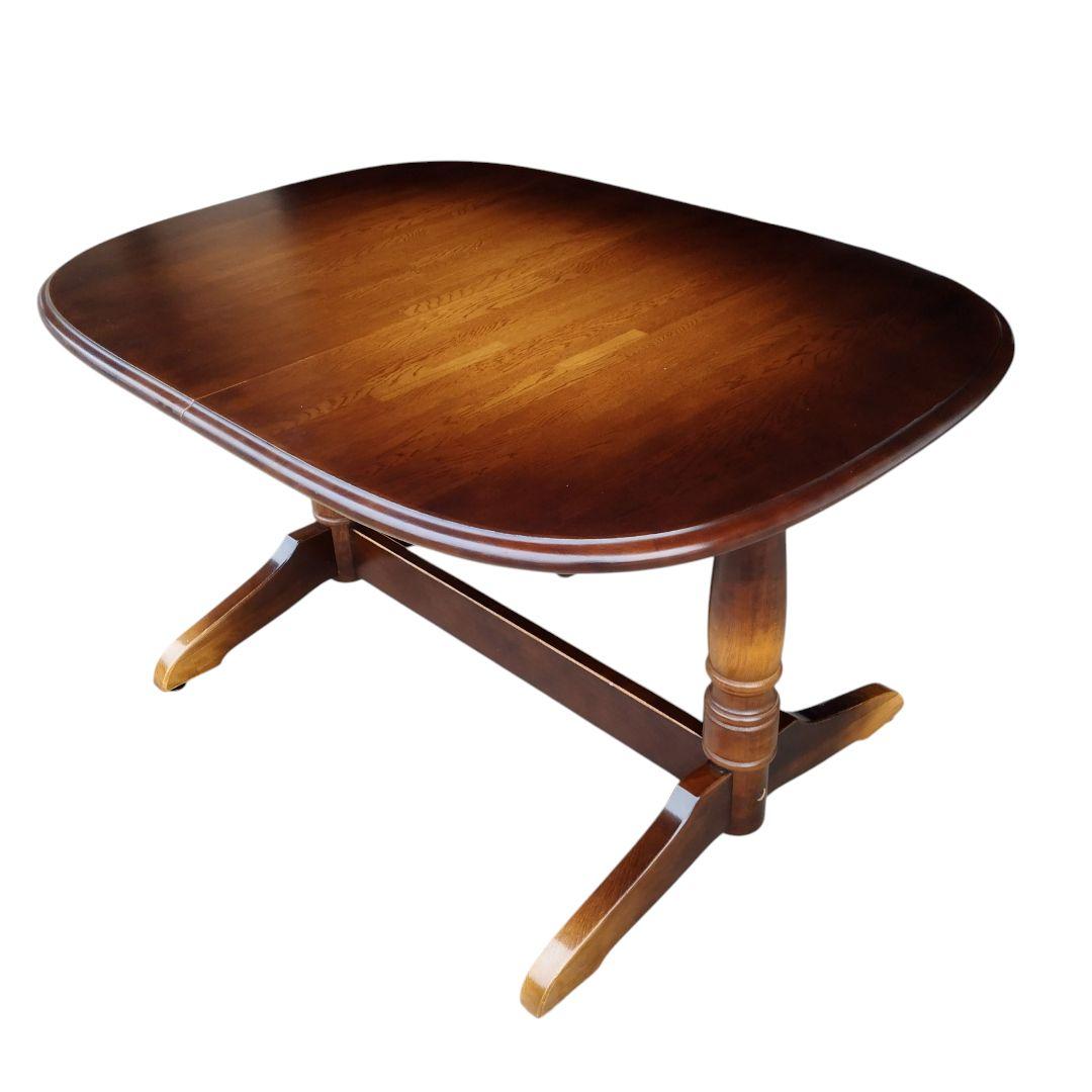 【極美品】飛騨産業 キツツキ 伸長 ダイニングテーブル エクステンションテーブル