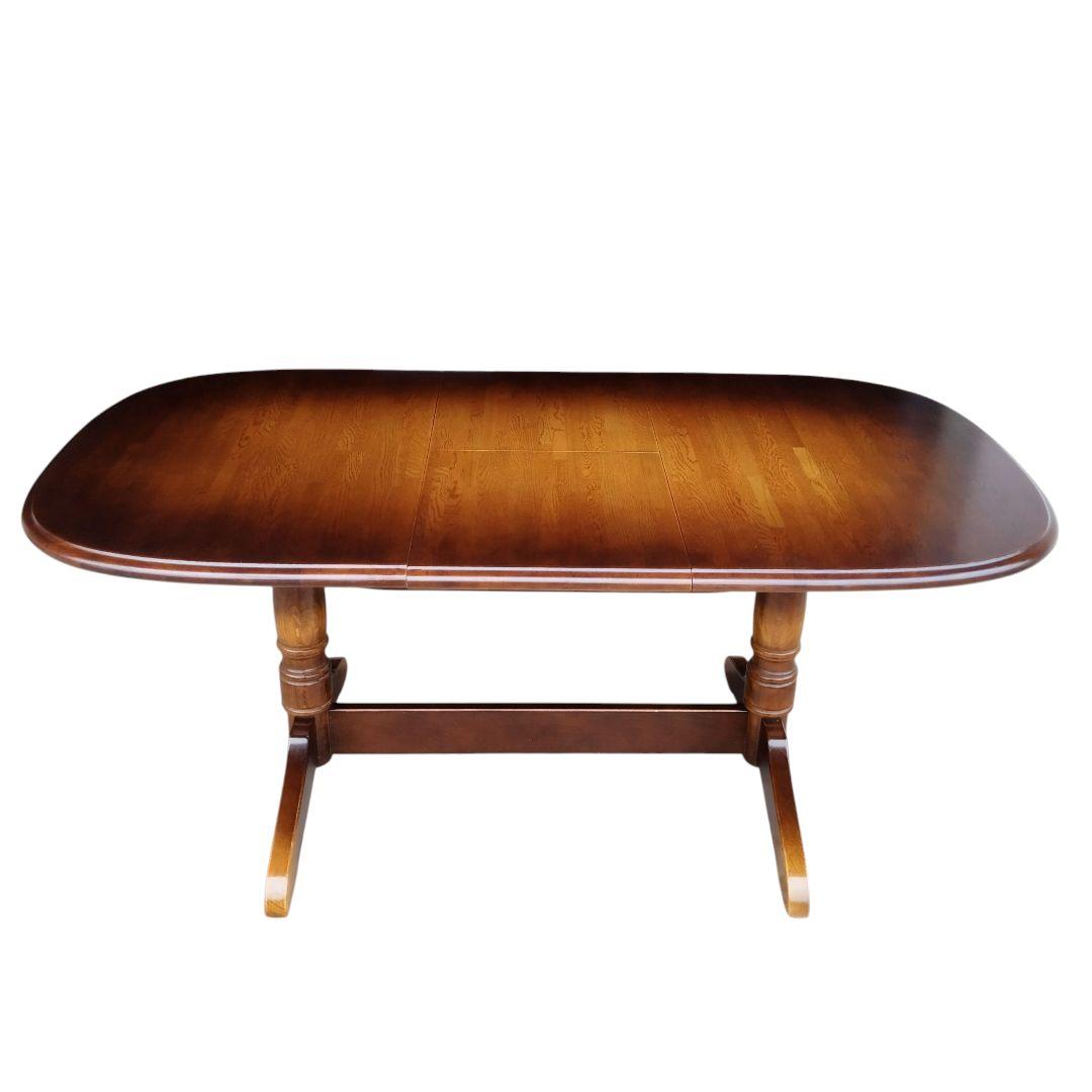 【極美品】飛騨産業 キツツキ 伸長 ダイニングテーブル エクステンションテーブル