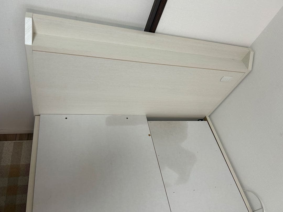 ニトリ シングル チェストタイプ ベッドフレーム 引き出し4杯 収納付きベッド