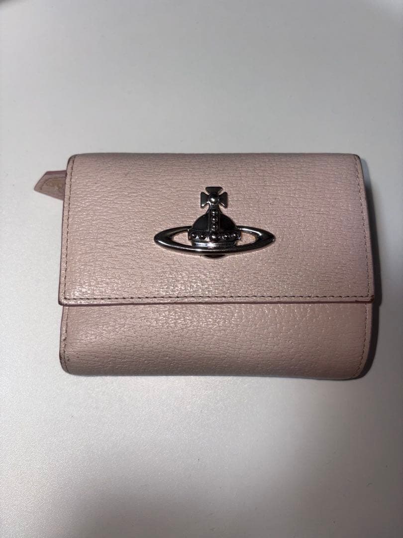 Vivienne Westwood 三つ折り財布 ピンク ファスナー