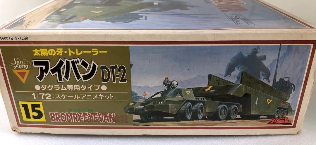 未組立★1/72アイバンDT-2★当時もの 内袋未開封 太陽の牙ダグラム タカラ