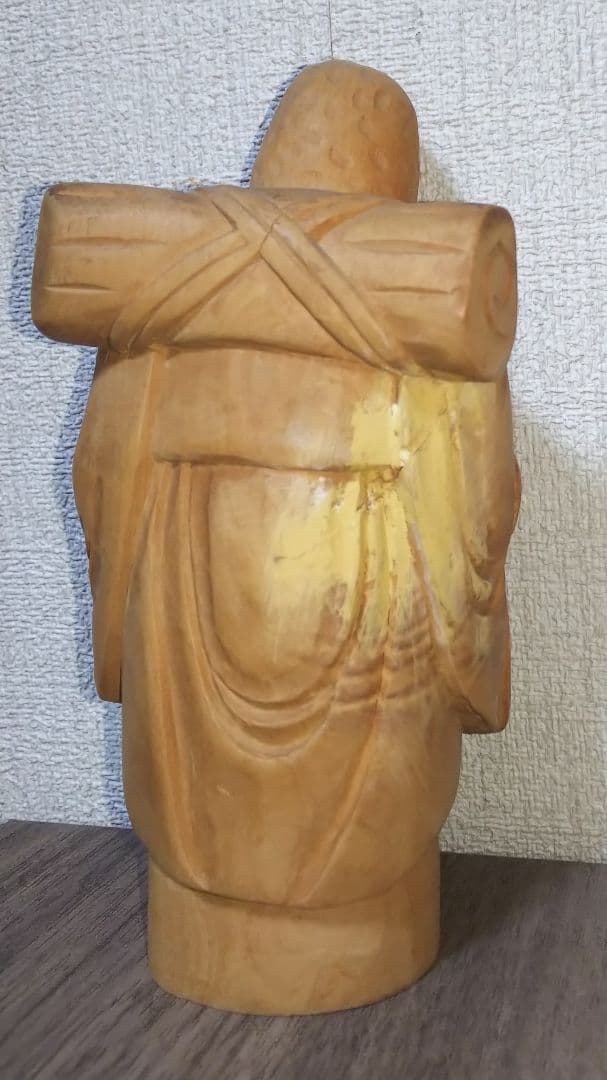 【匿名配送＆送料込】木彫りの七福神 置物 Seven Lucky Gods