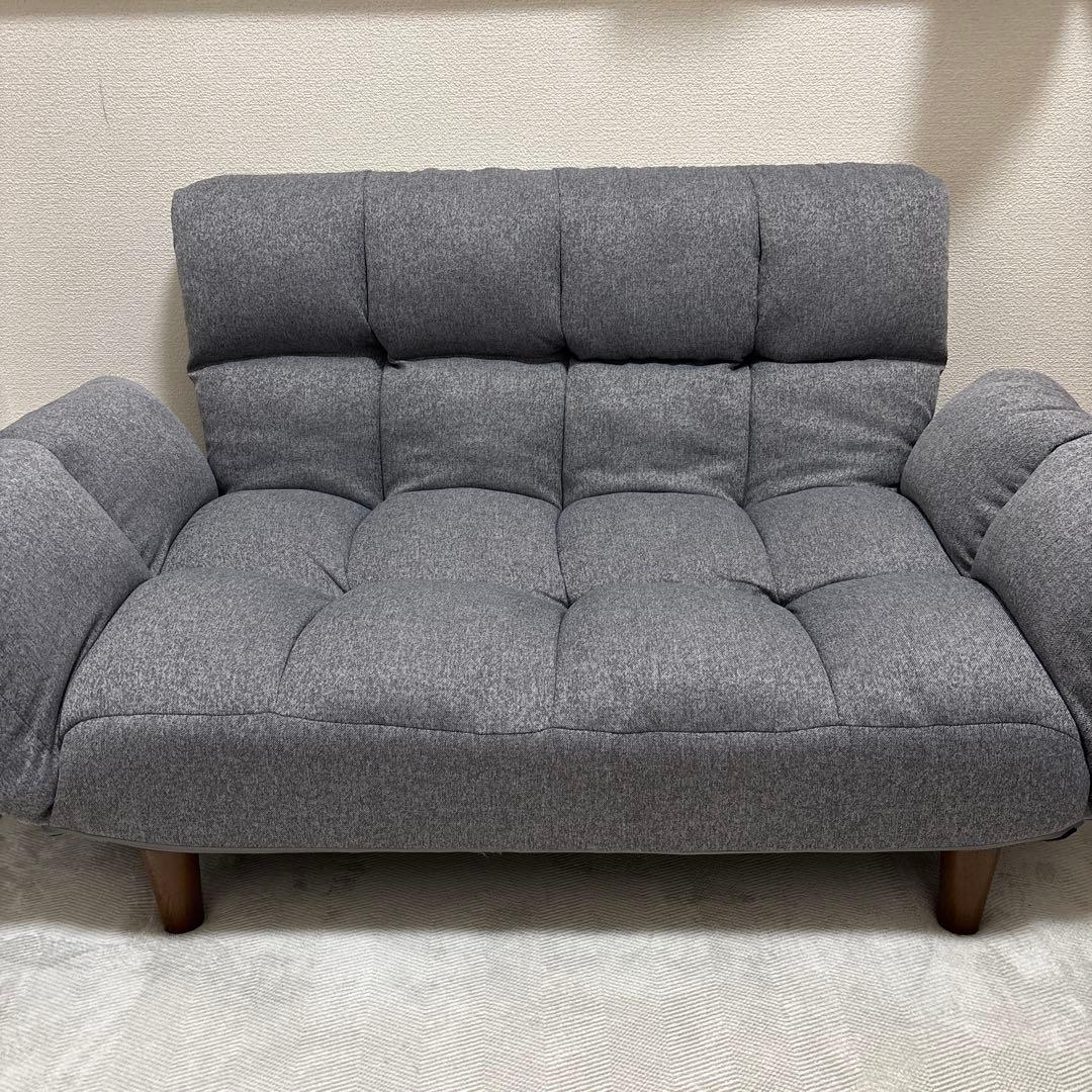 [送料込み]NITORI ニトリ　コンパクトソファ(ポケットO GY)