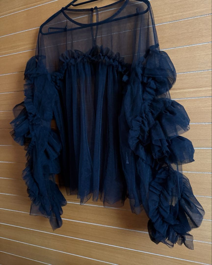 デコラティブチュールトップス decorative tulle tops