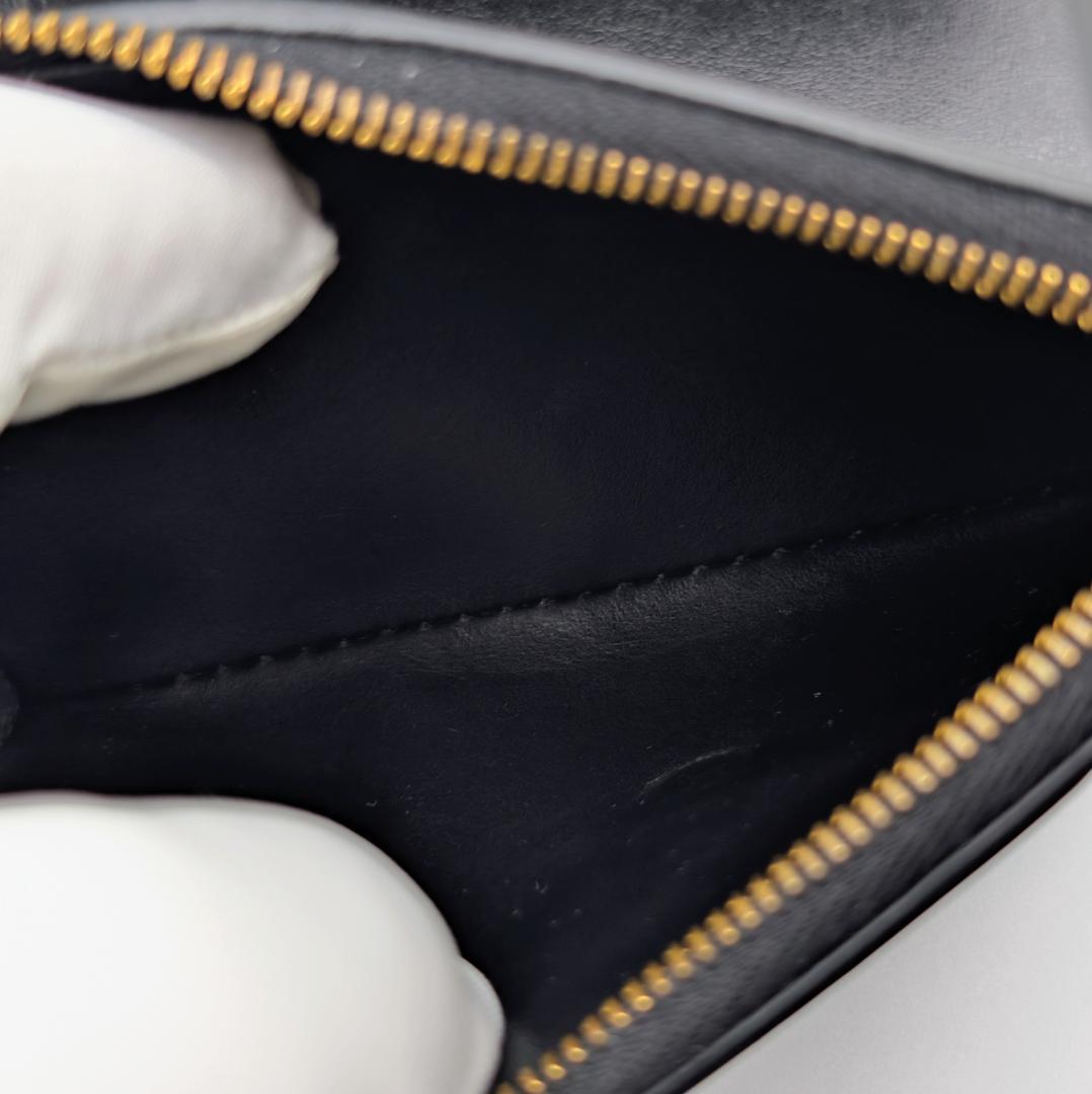 ボッテガヴェネタ カセット 三つ折り コンパクト ウォレット ブラック RFID