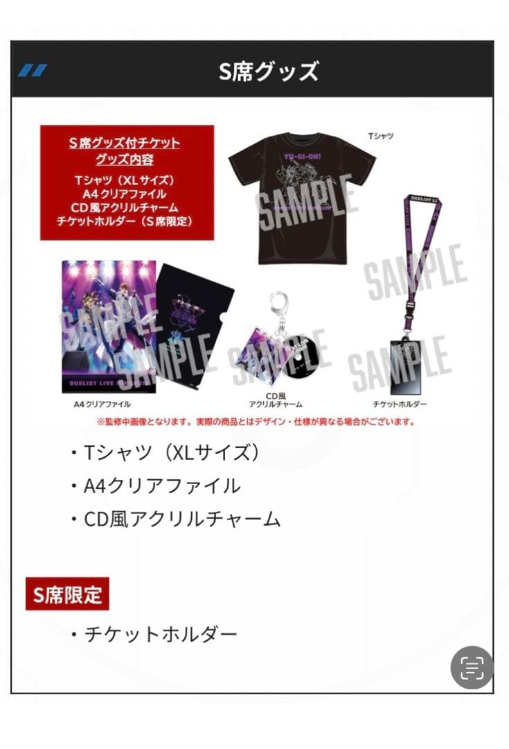 【最終値下げ】遊戯王　デュエリストライブキングダム　S席チケット特製グッズ