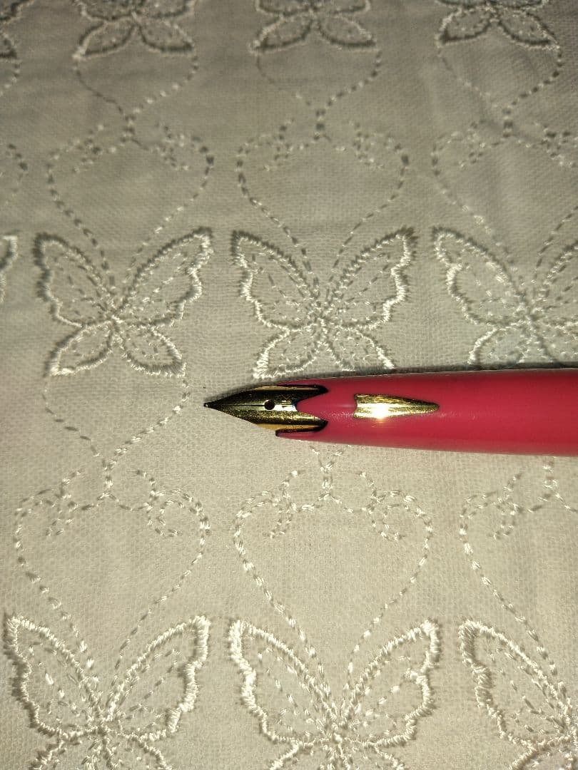 ヴィンテージ ペン先21K セーラー万年筆 シルバー・ピンク