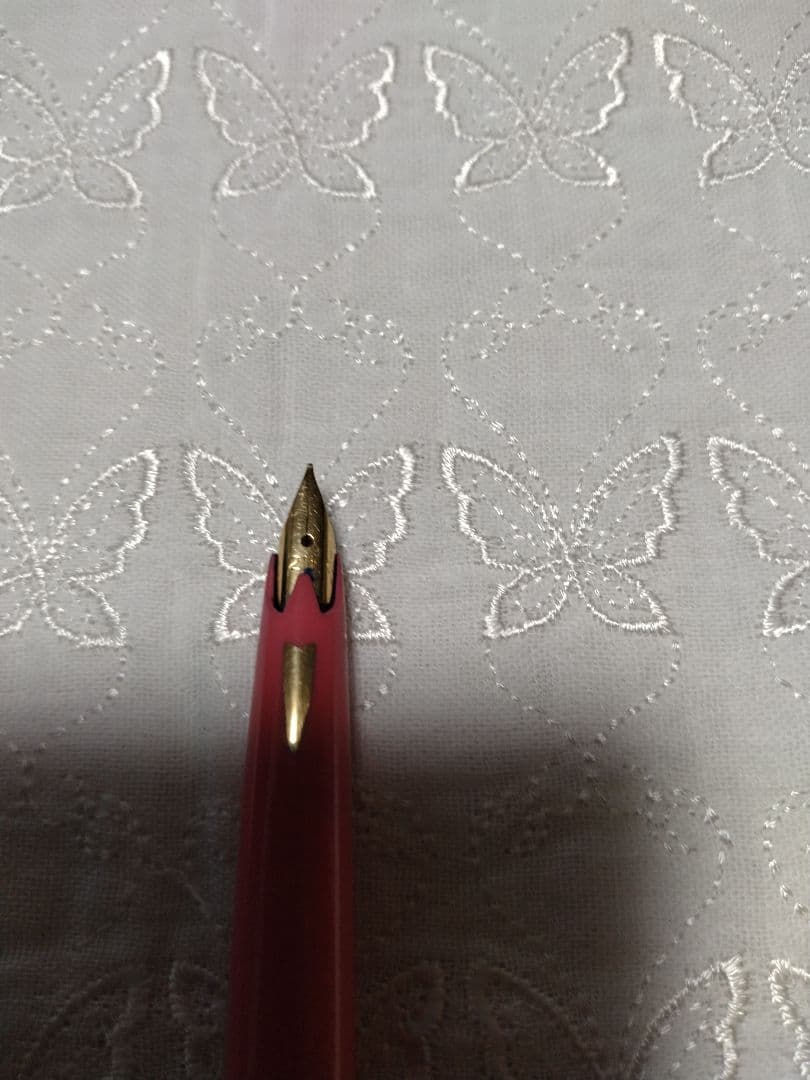 ヴィンテージ ペン先21K セーラー万年筆 シルバー・ピンク