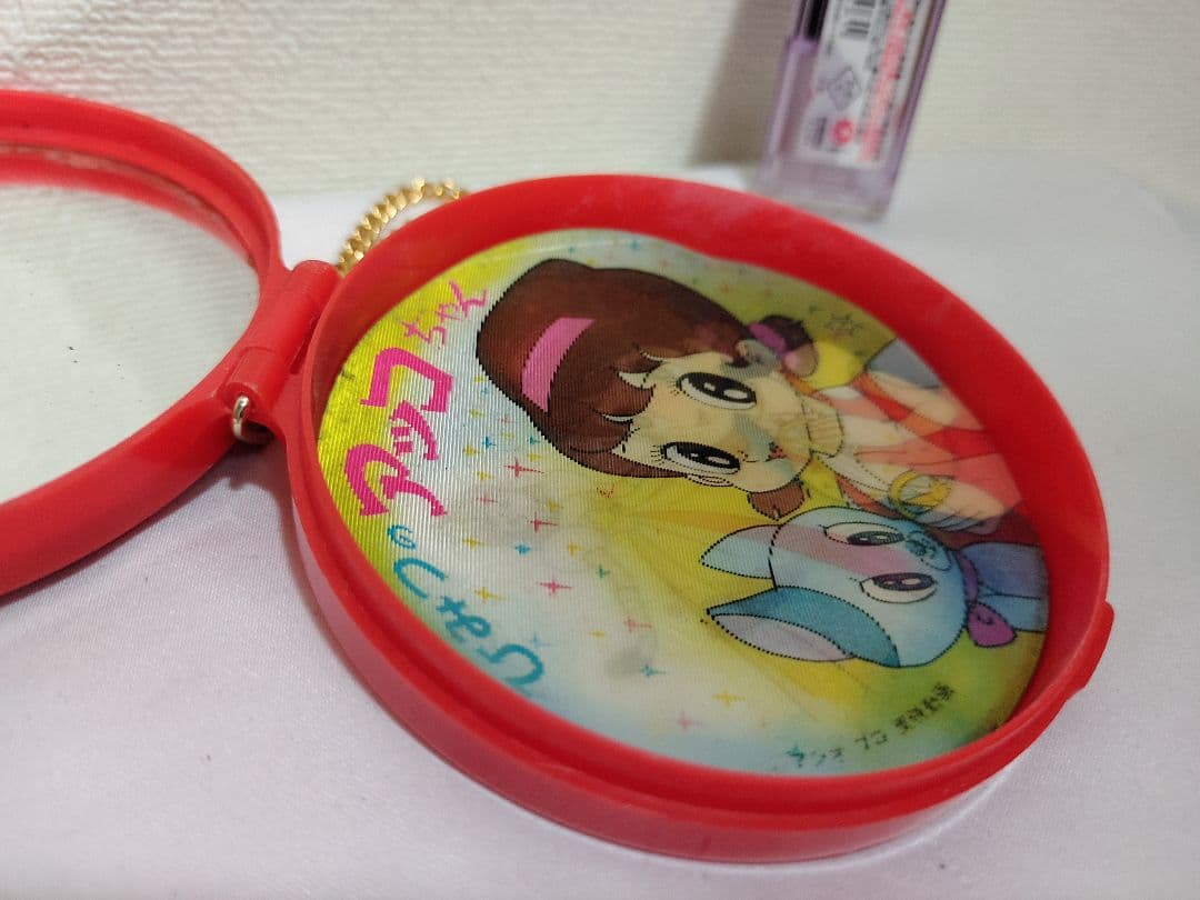 昭和レトロ 当時物 ひみつのアッコちゃん コンパクトミラー ペンダント