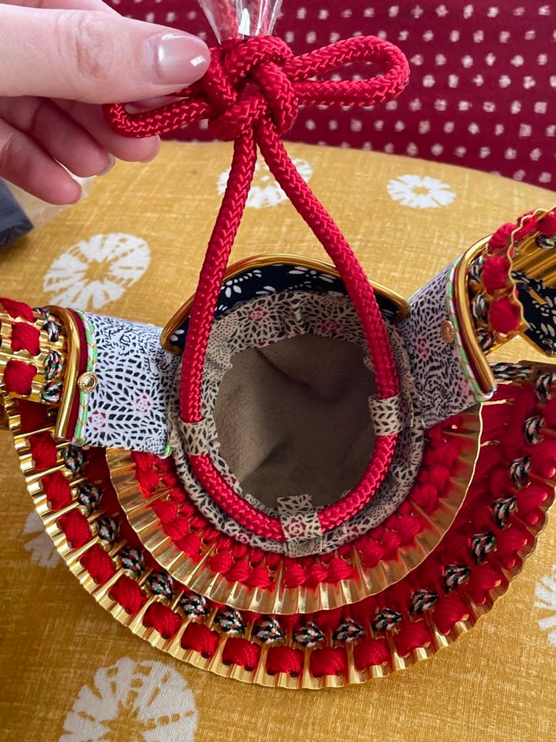 ￼￼ 九谷焼 桜盛 お雛様 ひな人形 陶器　三月 ことの兜五月人形　節句兜セット