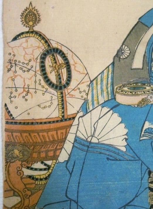 浮世絵、名高百勇傳楠正成、一勇斎国芳画(歌川国芳)弘化元年(1844)出版